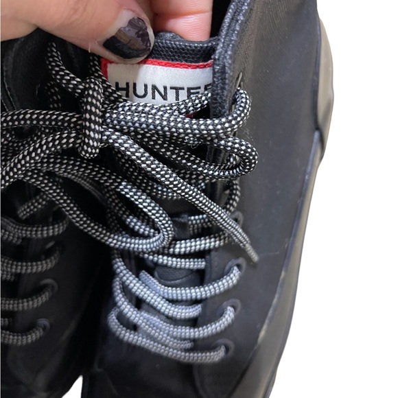 Hunter for Target Adult Unisex Lace Up Ankle Rain Boots Mens 7.5 Women 9.5 BLK - Picture 13 of 16